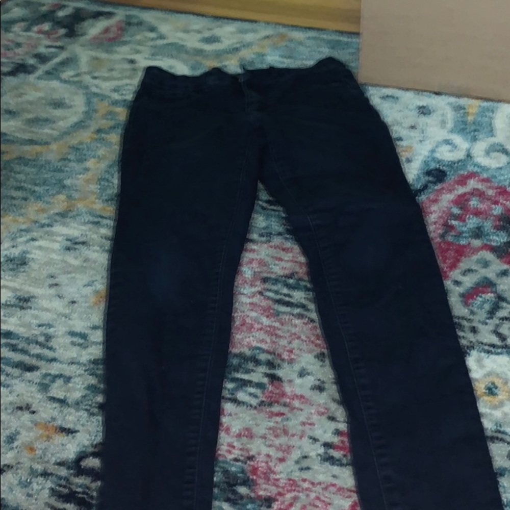 navy skinny jeans